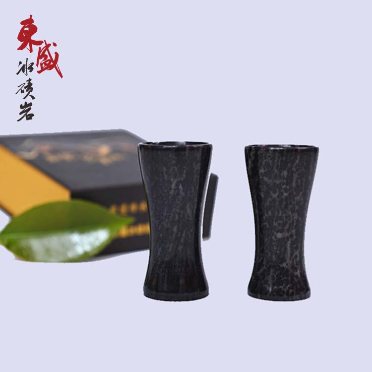 东盛冰碛岩天然整石雕刻酒具酒杯